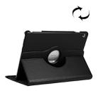 Litchi Texture Horizontal Flip 360 Degrees Rotation Leather Case for Huawei MediaPad T5 10.1, with Holder (Black) - 1