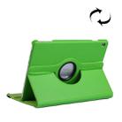 Litchi Texture Horizontal Flip 360 Degrees Rotation Leather Case for Huawei MediaPad T5 10.1, with Holder (Green) - 1