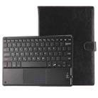 Universal Bluetooth V3.0 Keyboard Detachable Litchi Texture PU Leather Tablet Case with Touchpad for 9.7-10.1 inch Tablet PC(Black) - 2