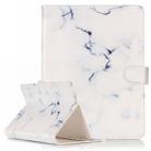 For 7 inch Tablet PC White Marble Pattern universal Horizontal Flip Leather Case with Holder & Card Slots & Wallet - 1