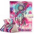 For 8 inch Tablet PC Butterfly Wind Chimes Pattern universal Horizontal Flip Leather Case with Holder & Card Slots & Wallet(Purple) - 1