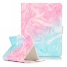 For 8 inch Tablet PC Pink Green Marble Pattern universal Horizontal Flip Leather Case with Holder & Card Slots & Wallet(White) - 1