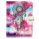 For 10 inch Tablet PC Butterfly Wind Chimes Pattern universal Horizontal Flip Leather Case with Holder & Card Slots & Wallet(Purple) - 2