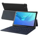 Horizontal Flip PU Leather Smart Keyboard Tablet Case with Holder for Ulefone Tab A7 (WMC0498TK)(Bluish Grey) - 1