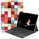Magic Cube Pattern Colored Painted Horizontal Flip PU Leather Case for Microsoft Surface Go 10 inch, with Holder & Pen Slot - 1
