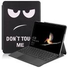 Big Eyes Pattern Colored Painted Horizontal Flip PU Leather Case for Microsoft Surface Go 10 inch, with Holder & Pen Slot - 1