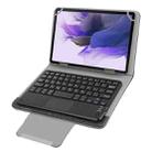 Universal Detachable Magnetic Bluetooth Touchpad Keyboard Leather Tablet Case with Holder for 10.1 inch iSO & Android & Windows Tablet PC(Black) - 1