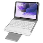 Universal Detachable Magnetic Bluetooth Touchpad Keyboard Leather Tablet Case with Holder for 10.1 inch iSO & Android & Windows Tablet PC(White) - 1