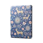 Reindeer Blue Pattern Horizontal Flip PU Leather Protective Case for Amazon Kindle 2019, with Sleep & Wake-up Funtion - 1