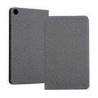 Universal Voltage Craft Cloth TPU Protective Case for Huawei Honor Tab 5 8 inch / Mediapad M5 Lite 8 inch, with Holder(Grey) - 1