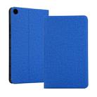 Universal Voltage Craft Cloth TPU Protective Case for Huawei Honor Tab 5 8 inch / Mediapad M5 Lite 8 inch, with Holder(Blue) - 1
