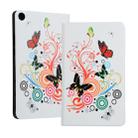 Butterfly Pattern Universal Spring Texture TPU Protective Case for Huawei Honor Tab 5 8 inch / Mediapad M5 Lite 8 inch, with Holder - 1