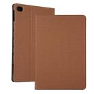 Universal Voltage Craft Cloth TPU Protective Case for Huawei Mediapad M5 10.1 inch / C5 10.1 inch , with Holder (Brown) - 1