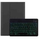DY-M10ReL-S 2 in 1 Removable Bluetooth Keyboard + Protective Leather Tablet Case with Backlight & Holder for Lenovo Tab M10 FHD REL(Black) - 1