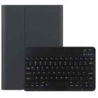 DY-E10 2 in 1 Removable Bluetooth Keyboard + Protective Leather Tablet Case with Holder for Lenovo Tab E10(Black) - 1