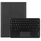 DY-E10 2 in 1 Removable Bluetooth Keyboard + Protective Leather Tablet Case with Touchpad & Holder for Lenovo Tab E10(Black) - 1