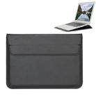 Universal Envelope Style PU Leather Case with Holder for Ultrathin Notebook Tablet PC 15.4 inch, Size: 39x28x1.5cm(Black) - 1