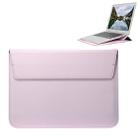 Universal Envelope Style PU Leather Case with Holder for Ultrathin Notebook Tablet PC 15.4 inch, Size: 39x28x1.5cm(Pink) - 1