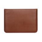 Universal Envelope Style PU Leather Case with Holder for Ultrathin Notebook Tablet PC 15.4 inch, Size: 39x28x1.5cm(Brown) - 3