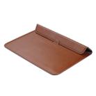 Universal Envelope Style PU Leather Case with Holder for Ultrathin Notebook Tablet PC 15.4 inch, Size: 39x28x1.5cm(Brown) - 8