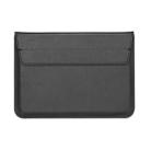 Universal Envelope Style PU Leather Case with Holder for Ultrathin Notebook Tablet PC 13.3 inch, Size: 35x25x1.5cm(Black) - 2