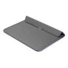 Universal Envelope Style PU Leather Case with Holder for Ultrathin Notebook Tablet PC 13.3 inch, Size: 35x25x1.5cm(Grey) - 4