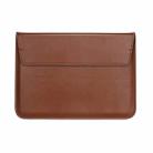 Universal Envelope Style PU Leather Case with Holder for Ultrathin Notebook Tablet PC 13.3 inch, Size: 35x25x1.5cm(Brown) - 2