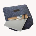 11.6 inch Universal Fashion Soft Sleeve Bag Case Tablet Laptop Felt Bag for MacBook Air 11.6 inch, Size: 33x22x1cm(Black) - 1