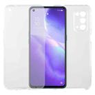 For OPPO Find X3 Lite PC+TPU Ultra-thin Double-sided Full Coverage Transparent Soft Case - 1