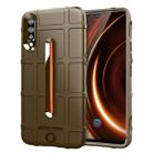 Shockproof Rugged  Shield Full Coverage Protective Silicone Case for VIVO IQOO(Brown) - 1