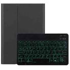 M10S 2 in 1 Removable Bluetooth Keyboard + Leather Tablet Case with Backlight & Holder for Lenovo Tab M10 TB-X505X (Black) - 1