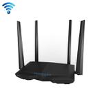 Tenda AC6 AC1200 Smart Dual-Band Wireless Router 5GHz 867Mbps + 2.4GHz 300Mbps WiFi Router with 4*5dBi External Antennas(Black) - 1