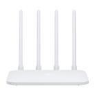Original Xiaomi Mi WiFi Router 4C Smart APP Control 300Mbps 2.4GHz Wireless Router Repeater with 4 Antennas, Support Web & Android & iOS, US Plug(White) - 1