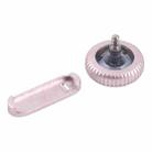 For Apple Watch Series 9 41mm / 45mm GPS Version Watch Crown Nut / Power Button Set (Pink) - 3
