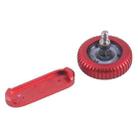 For Apple Watch Series 9 41mm / 45mm GPS Version Watch Crown Nut / Power Button Set (Red) - 3