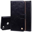 For Xiaomi  Redmi Note 5A Pro / Prime Business Style Oil Wax Texture Horizontal Flip Leather Case with Holder & Card Slots & Wallet & Lanyard(Black) - 1