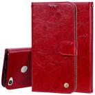 For Xiaomi  Redmi Note 5A Pro / Prime Business Style Oil Wax Texture Horizontal Flip Leather Case with Holder & Card Slots & Wallet & Lanyard(Red) - 1