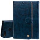 For Xiaomi  Mi A1 & 5X Business Style Oil Wax Texture Horizontal Flip Leather Case with Holder & Card Slots & Wallet & Lanyard(Blue) - 1