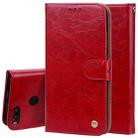 For Xiaomi  Mi A1 & 5X Business Style Oil Wax Texture Horizontal Flip Leather Case with Holder & Card Slots & Wallet & Lanyard(Red) - 1