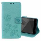 For Xiaomi  Redmi Note 4X Roses Pressed Flowers Pattern Flip Leather Case with Holder & Card Slots & Wallet(Green) - 1