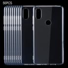 50 PCS for Xiaomi Mi Mix 2s 0.75mm Ultra-thin Transparent TPU Protective Case - 1