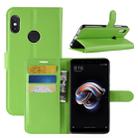 For Xiaomi  Redmi Note 5 Pro Litchi Texture Horizontal Flip Protective Leather Case with Holder & Card Slots & Wallet (Green) - 1