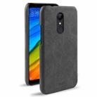 MOFI for Xiaomi Redmi 5 Crazy Horse Texture Leather Surface Protective Back Cover Case(Black) - 1