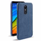 MOFI for Xiaomi Redmi 5 Crazy Horse Texture Leather Surface Protective Back Cover Case(Dark Blue) - 1