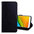 For Xiaomi Redmi 5 Plus Rose Embossed Horizontal Flip Environmental PU Leather Case with Holder & Card Slots & Wallet(Black) - 1