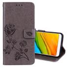 For Xiaomi Redmi 5 Rose Embossed Horizontal Flip Environmental PU Leather Case with Holder & Card Slots & Wallet (Grey) - 1