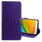 For Xiaomi Redmi 5 Rose Embossed Horizontal Flip Environmental PU Leather Case with Holder & Card Slots & Wallet (Purple) - 1