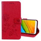 For Xiaomi Redmi 5 Rose Embossed Horizontal Flip Environmental PU Leather Case with Holder & Card Slots & Wallet (Red) - 1