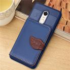 Leaf Style Magnetic Leather Case for Xiaomi Redmi 5 Plus, with Holder & Card Slots & Wallet & Photo Frame (Dark Blue) - 1