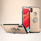 Magnetic 360 Degree Rotation Ring Holder Armor Protective Case for Xiaomi Redmi S2 (Gold) - 1